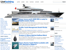 Tablet Screenshot of liveyachting.com
